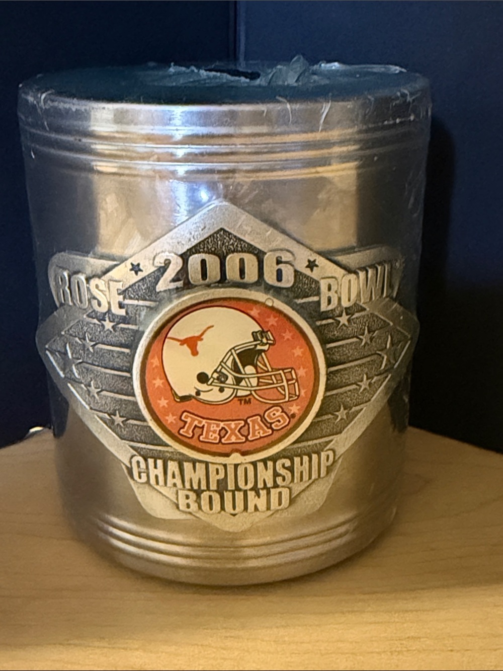 Vintage -2006 Rose Bowl Texas Championship Bound Metal Collectible Cup holder
